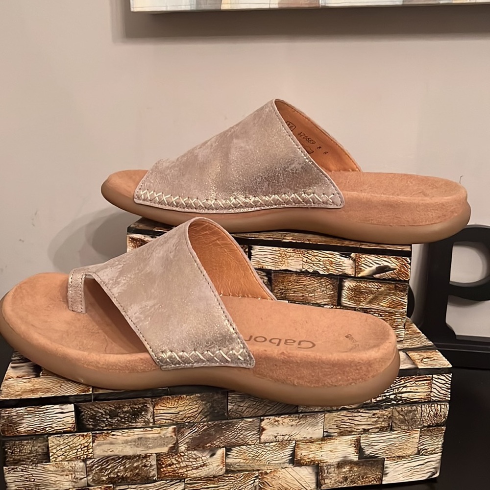 NWT Gabor Lanzarote Womens Toe Post Sandals - Size 6 - Picture 10 of 13